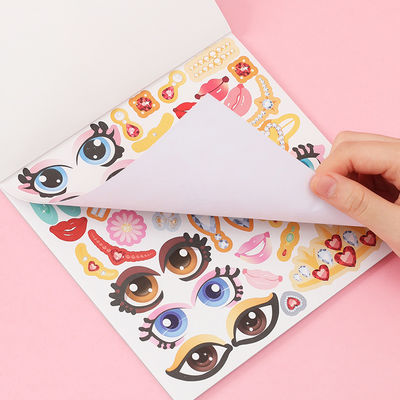 Changeover Childrens Sticker Books CMYK Make Up Stickers For Girls Children